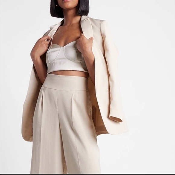 Open Front Boyfriend Blazer Express women's jacket coat size Xlarge NWT - Picture 2 of 5